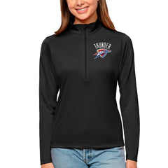 Oklahoma City Thunder Antigua Women's Tribute Half-Zip Top Black