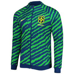 Nike - Brazil National Team 2022 Academy Pro Anthem Performance Raglan Full-Zip Jacket - Blue/Green