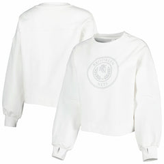 Brooklyn Nets Lusso Women's Lola Ball and Chain Pullover Sweatshirt White