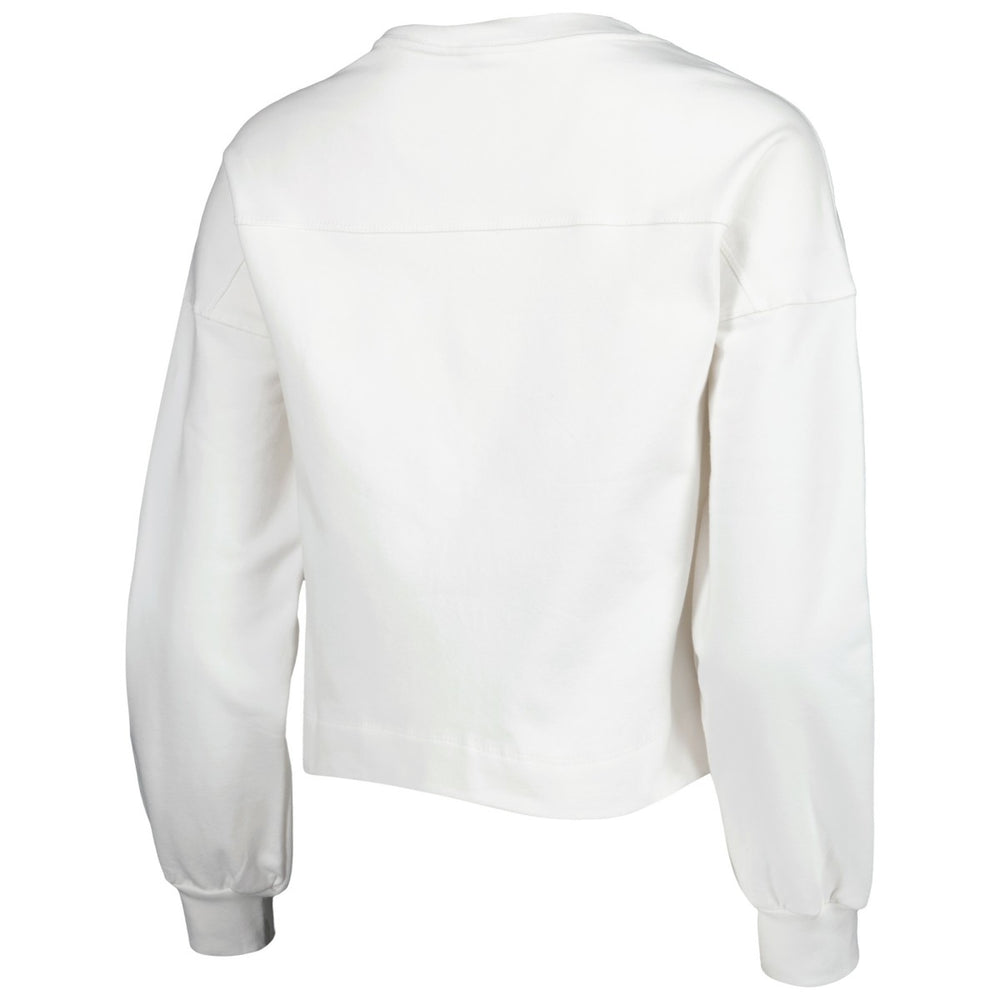 Phoenix Suns Lusso Women's Lola Ball and Chain Pullover Sweatshirt White