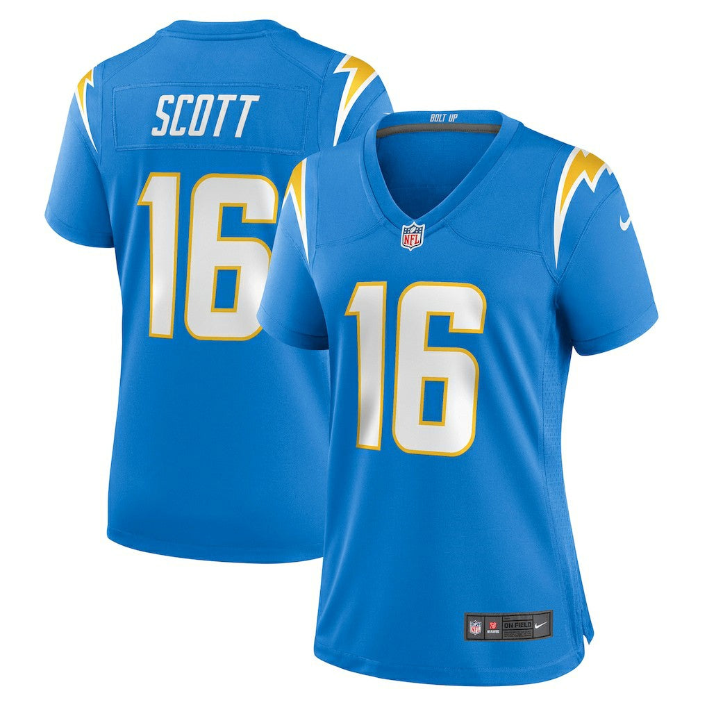 JK Scott Los Angeles Chargers Women's Game Jersey - Powder Blue - Nike