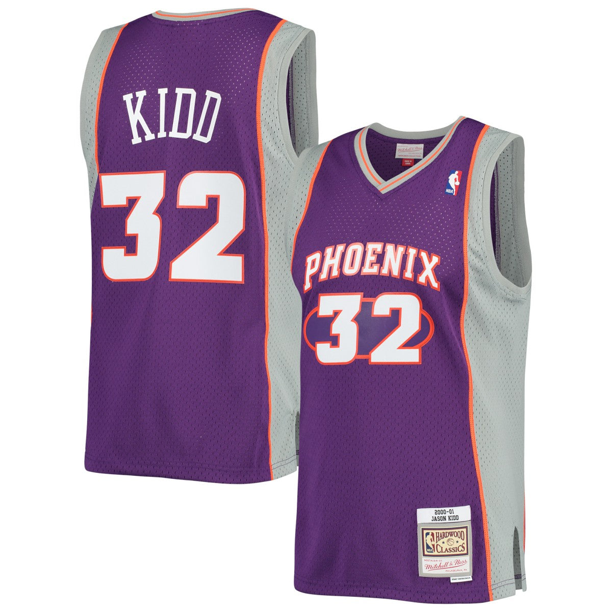Mitchell & Ness Jason Kidd Phoenix Suns Big & Tall Hardwood Classics 2000/01 Swingman Jersey Purple
