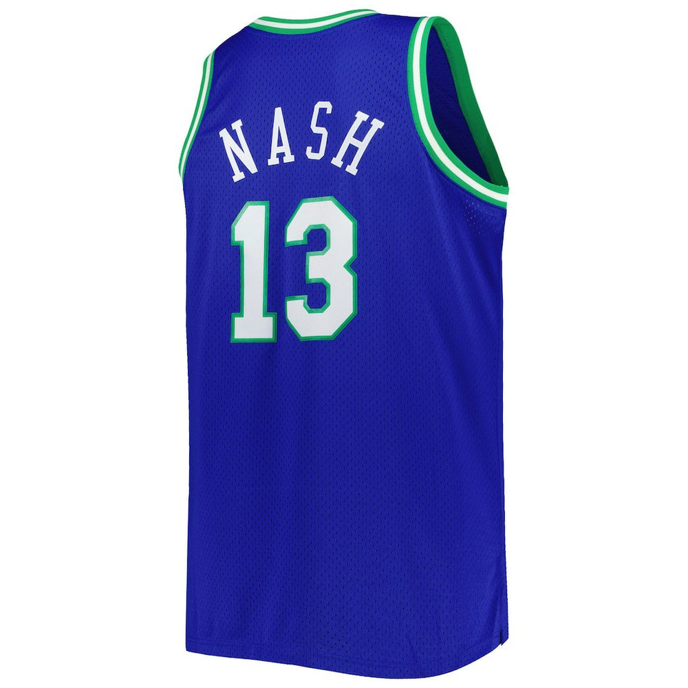 Mitchell & Ness Steve Nash Dallas Mavericks Big & Tall Hardwood Classics 1998/99 Swingman Jersey Blue