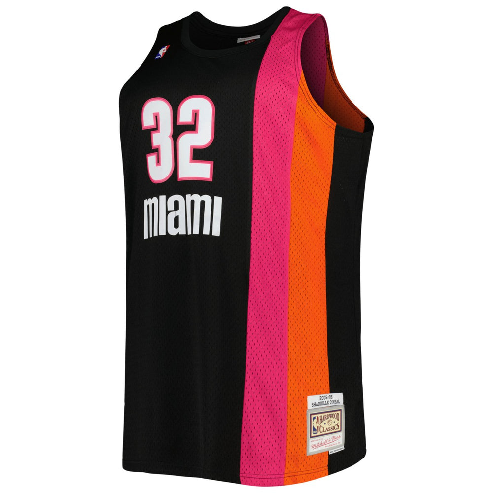 Mitchell & Ness Shaquille O'Neal Miami Heat Big & Tall Hardwood Classics 2005/06 Swingman Jersey Black