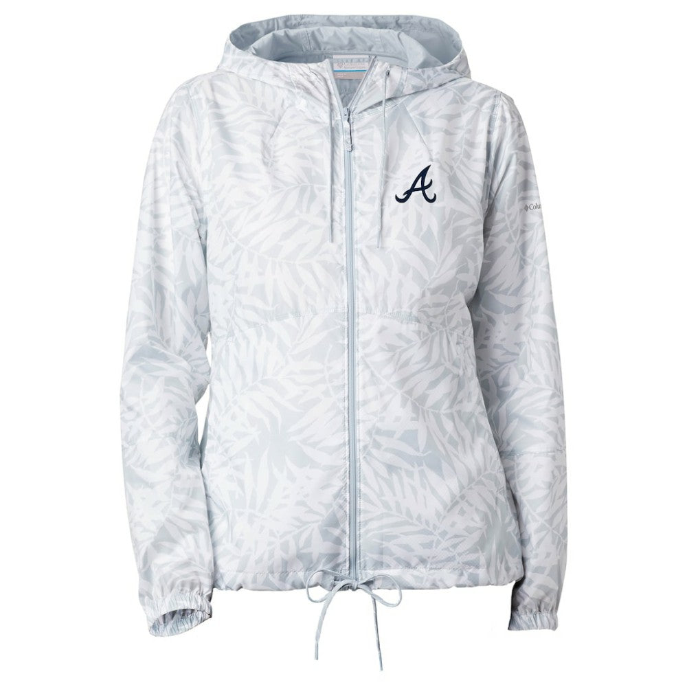 Atlanta Braves Columbia Women's Flash Forward Full-Zip Windbreaker Jacket for sale