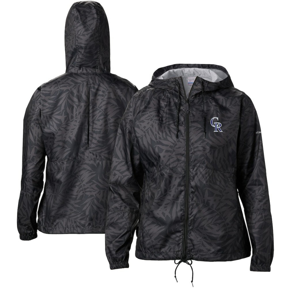 Colorado Rockies Columbia Women's Flash Forward Full-Zip Windbreaker Jacket Sale