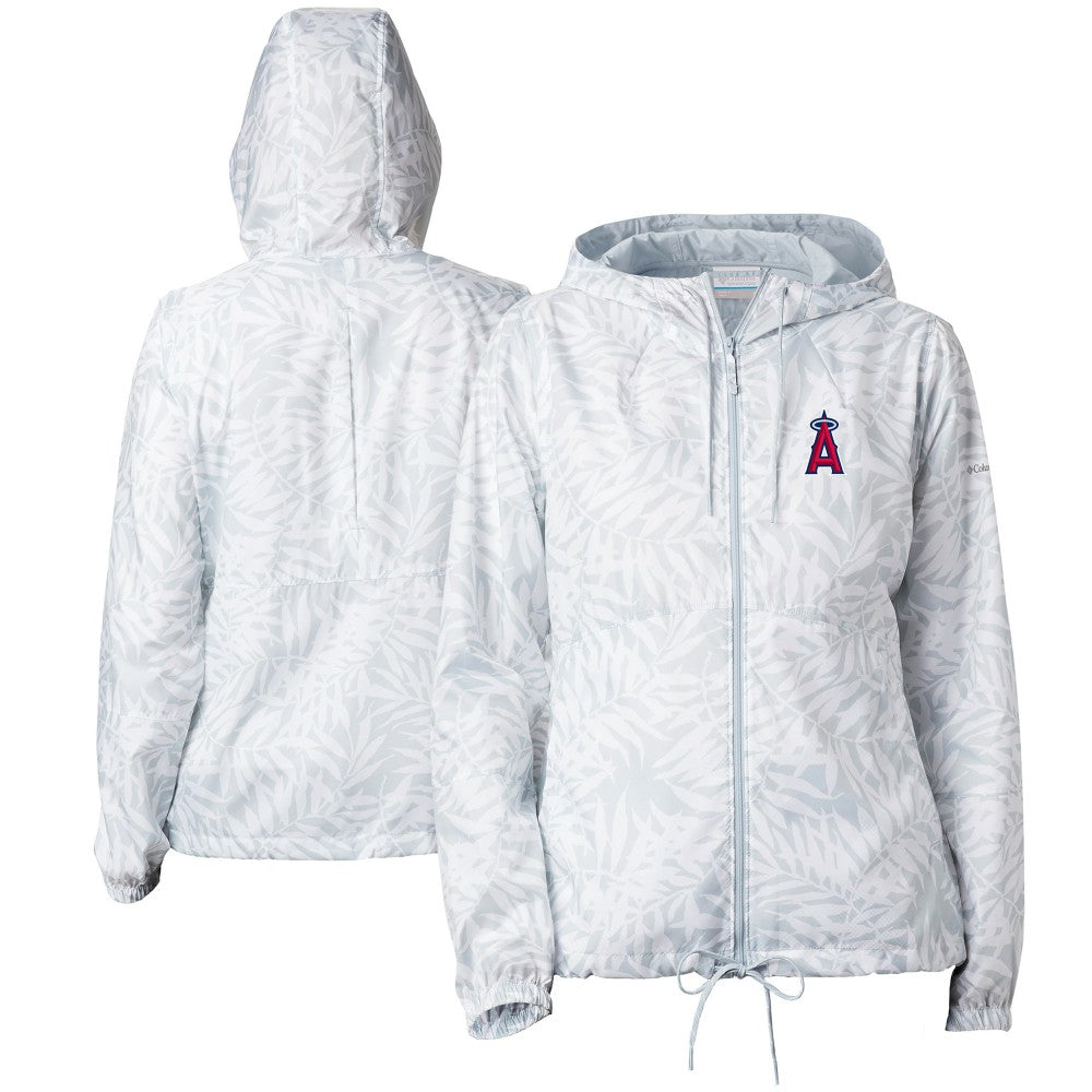 Los Angeles Angels Columbia Women's Flash Forward Full-Zip Windbreaker Jacket Outlet