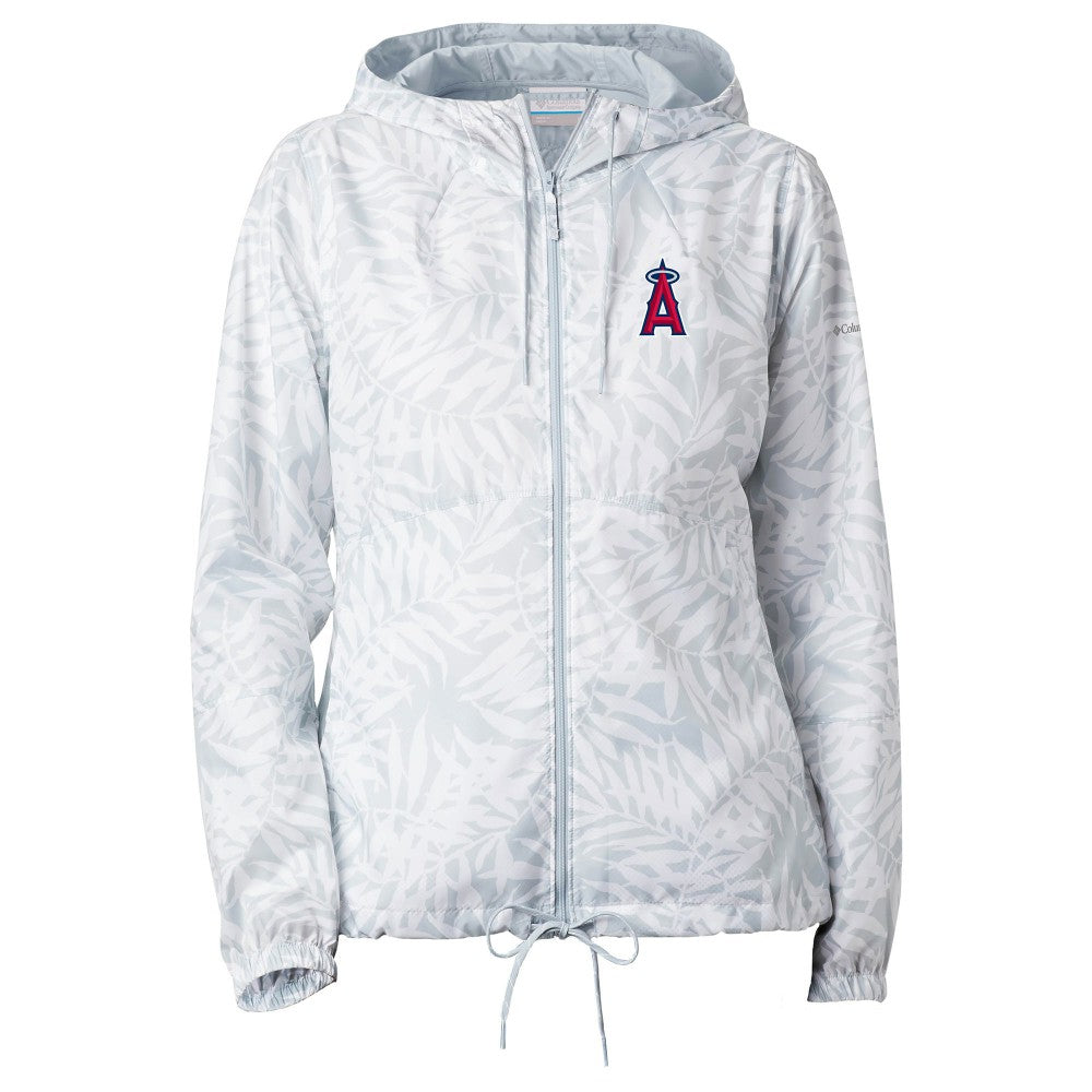Los Angeles Angels Columbia Women's Flash Forward Full-Zip Windbreaker Jacket Outlet