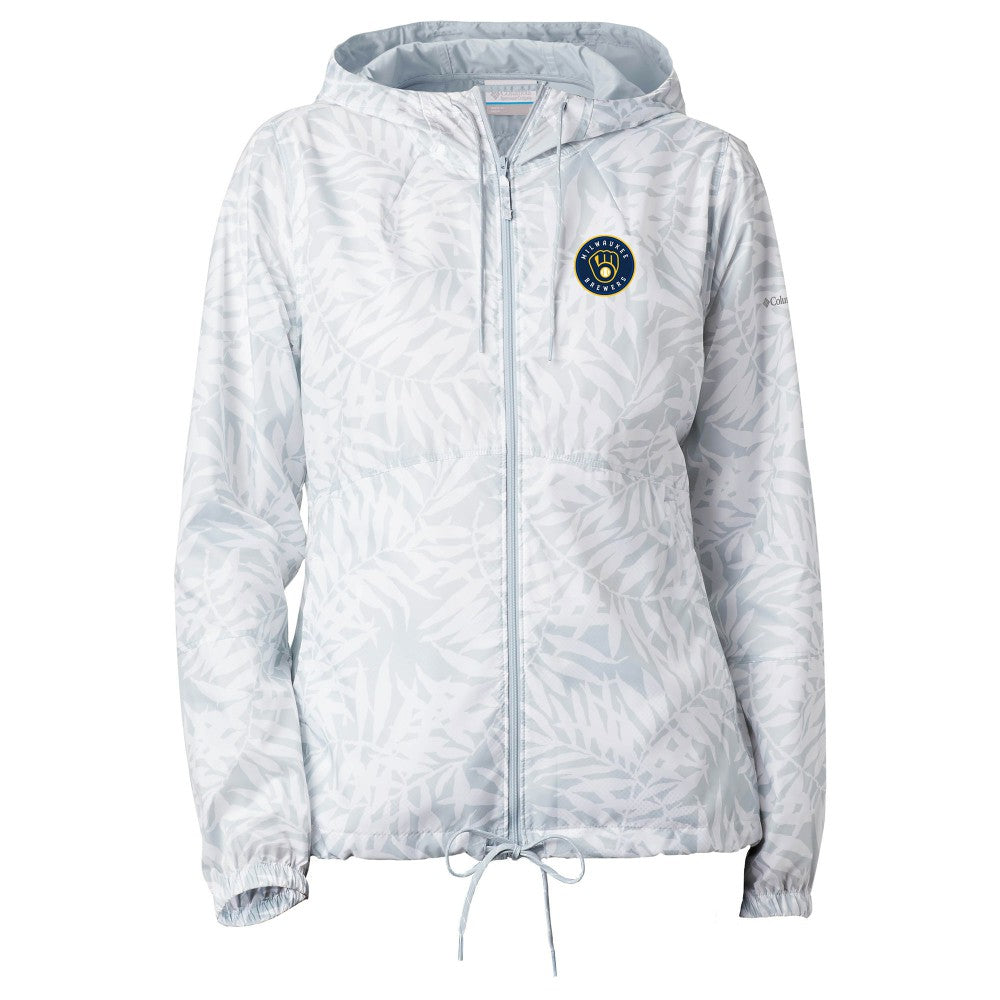 Milwaukee Brewers Columbia Women's Flash Forward Full-Zip Windbreaker Jacket Sale