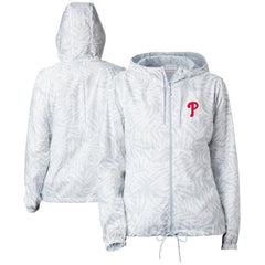 Philadelphia Phillies Columbia Women's Flash Forward Full-Zip Windbreaker Jacket for sale