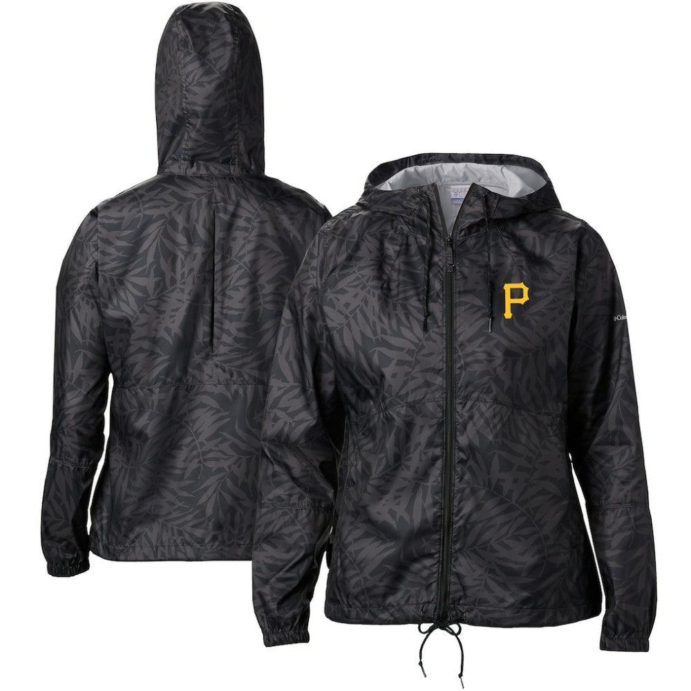 Pittsburgh Pirates Columbia Women's Team Flash Forward Full-Zip Windbreaker Jacket Outlet