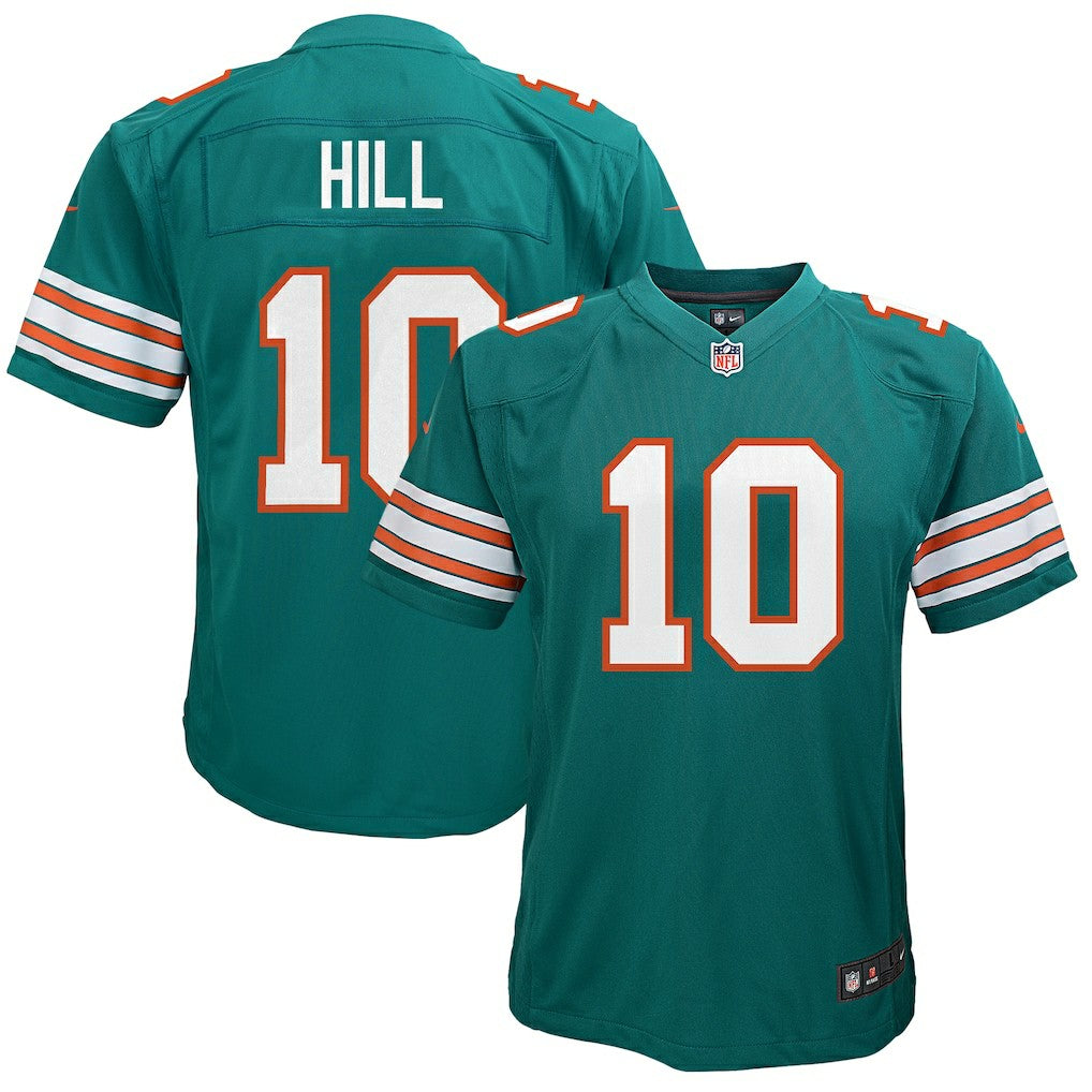 Tyreek Hill Miami Dolphins Youth Game Jersey - Aqua - Nike