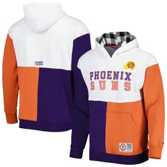 Phoenix Suns Tommy Jeans Andrew Split Pullover Hoodie White/Purple