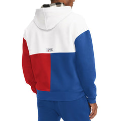 Philadelphia 76ers Tommy Jeans Andrew Split Pullover Hoodie White/Red
