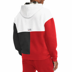 Toronto Raptors Tommy Jeans Andrew Split Pullover Hoodie White/Red