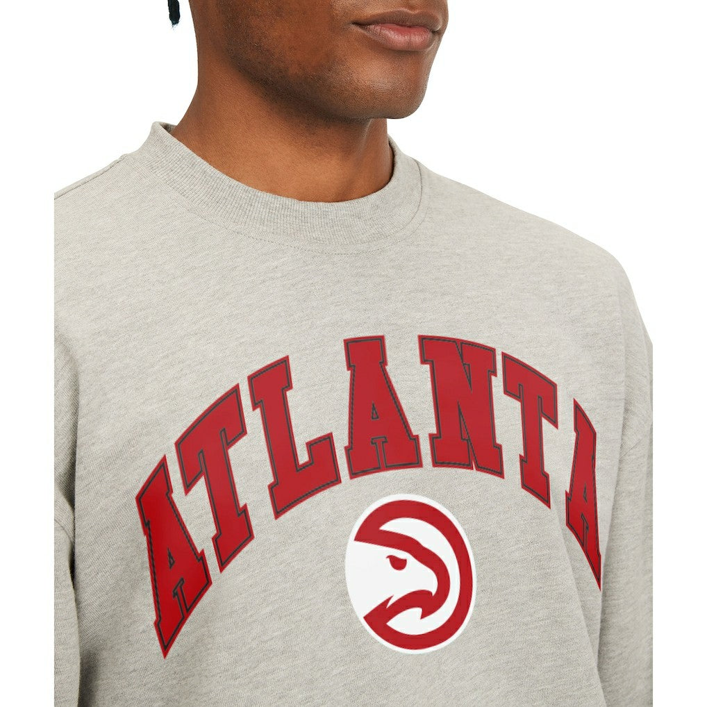 Atlanta Hawks Tommy Jeans James Patch Pullover Sweatshirt Gray