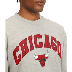 Chicago Bulls Tommy Jeans James Patch Pullover Sweatshirt Gray