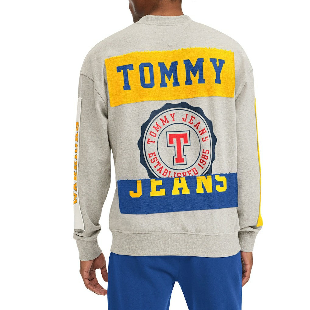 Golden State Warriors Tommy Jeans James Patch Pullover Sweatshirt Gray