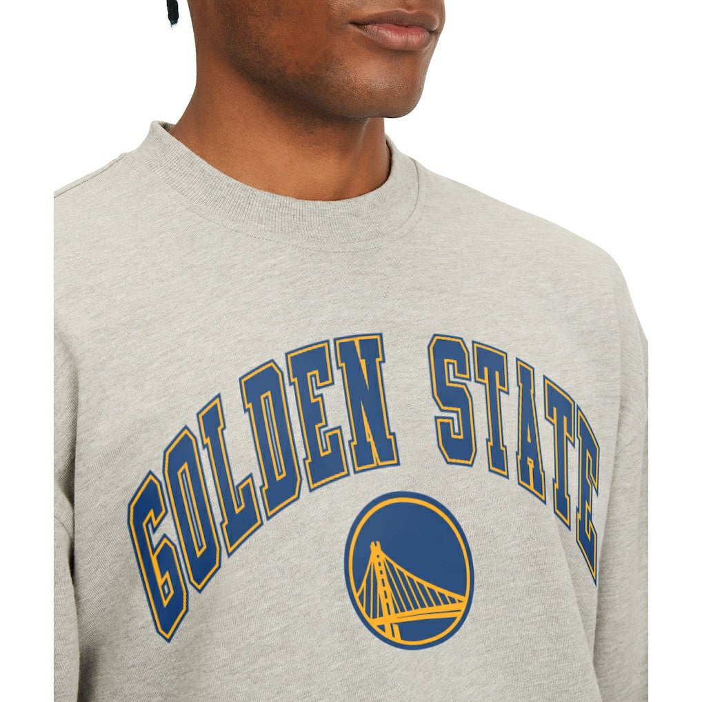 Golden State Warriors Tommy Jeans James Patch Pullover Sweatshirt Gray
