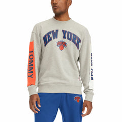 New York Knicks Tommy Jeans James Patch Pullover Sweatshirt Gray