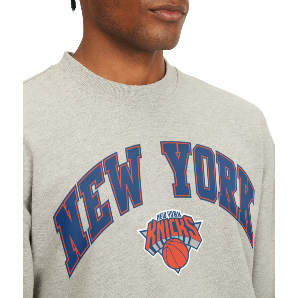 New York Knicks Tommy Jeans James Patch Pullover Sweatshirt Gray