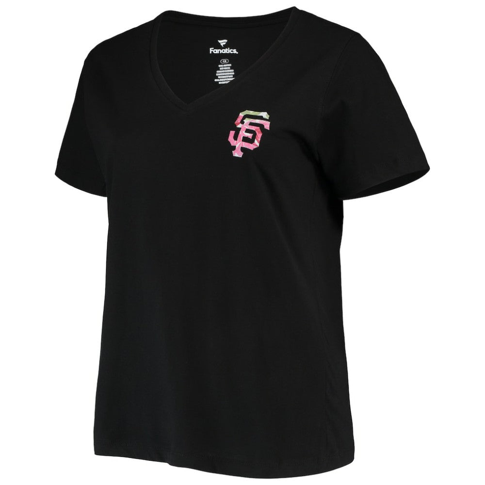 San Francisco Giants Women's Plus Size #1 Mom 2-Hit V-Neck T-Shirt for sale