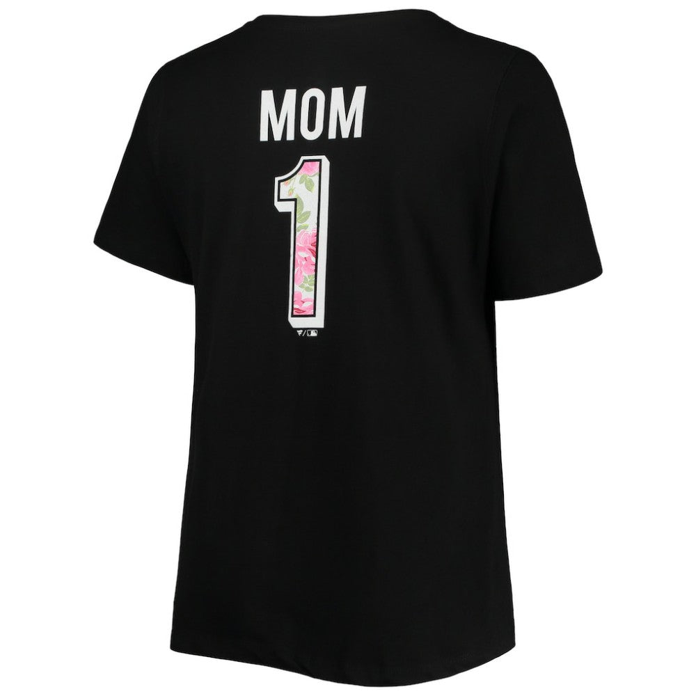 Chicago White Sox Women's Plus Size #1 Mom 2-Hit V-Neck T-Shirt Outlet