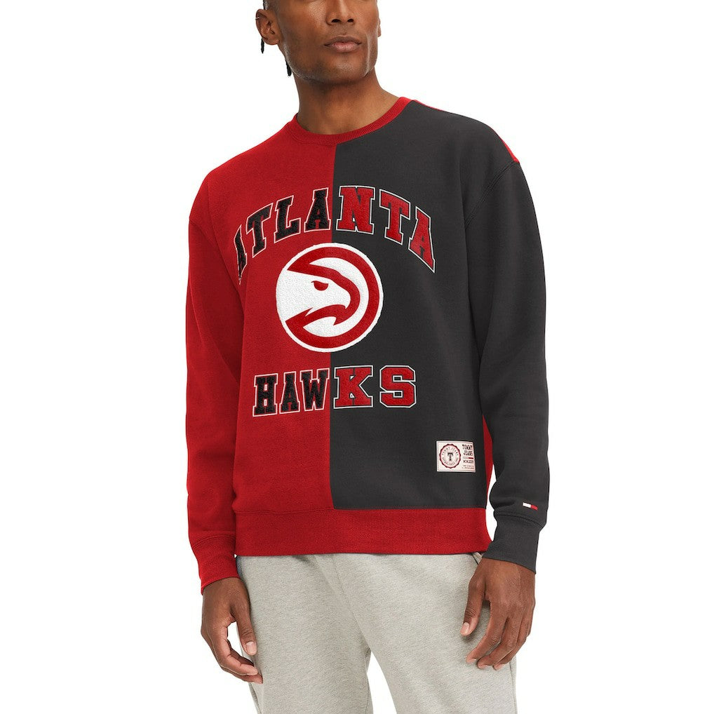 Atlanta Hawks Tommy Jeans Keith Split Pullover Sweatshirt Red/Black