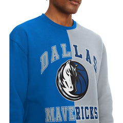 Dallas Mavericks Tommy Jeans Keith Split Pullover Sweatshirt Royal/Gray