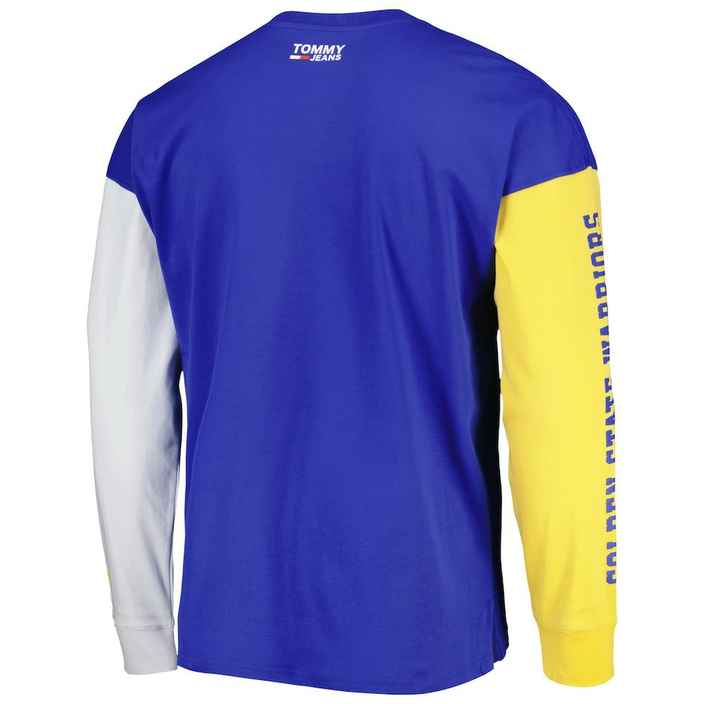 Golden State Warriors Tommy Jeans Richie Color Block Long Sleeve T-Shirt Royal