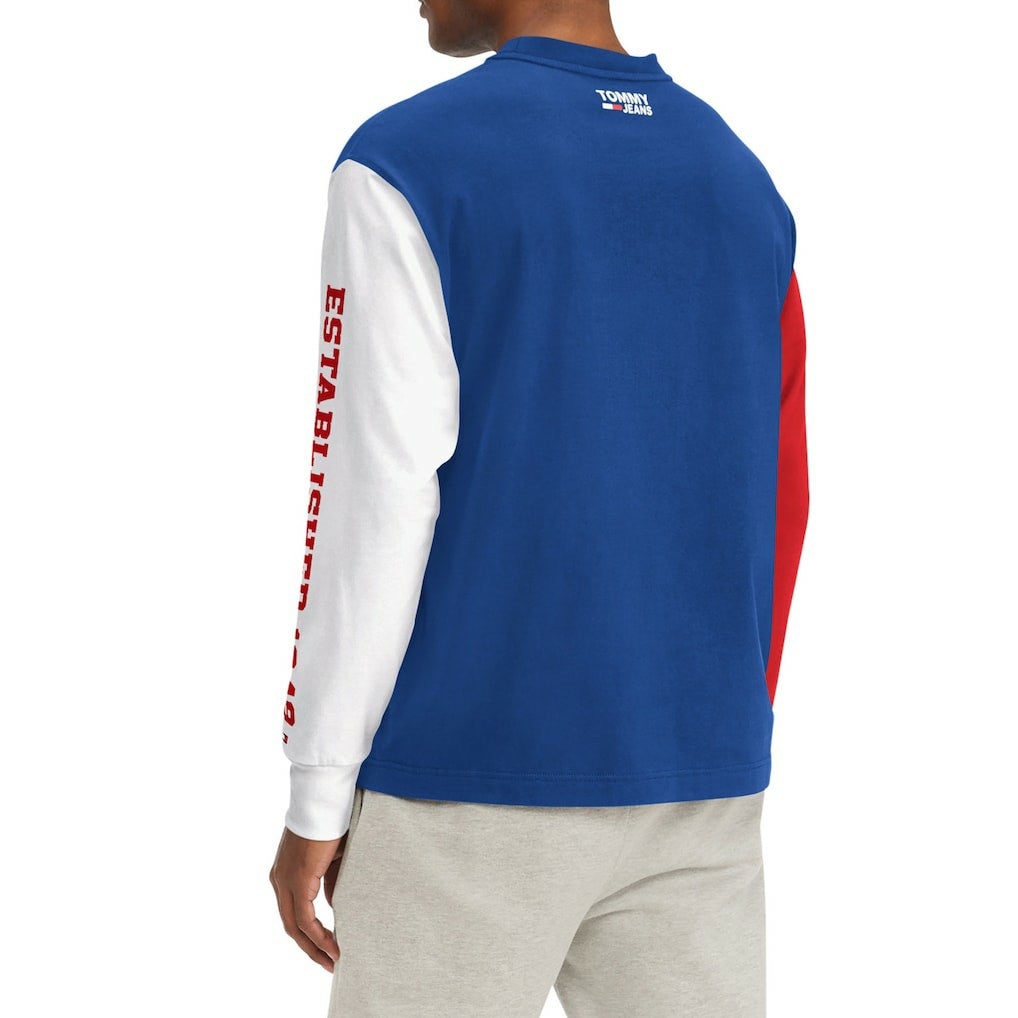 Philadelphia 76ers Tommy Jeans Richie Color Block Long Sleeve T-Shirt Royal