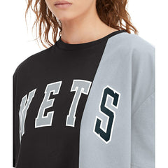 Brooklyn Nets Tommy Jeans Women's Betsy Relaxed Crop T-Shirt Black/White