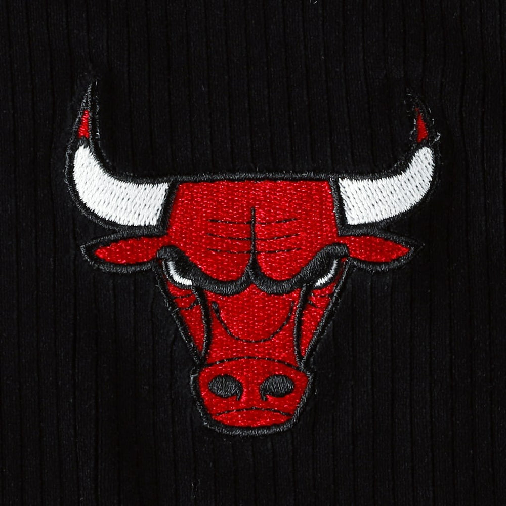 Chicago Bulls Touch Women's End Line Velour Pullover Hoodie Black
