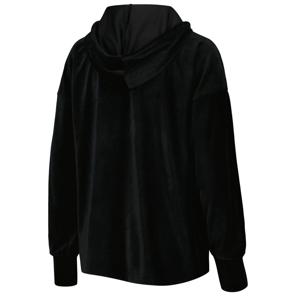New York Knicks Touch Women's End Line Velour Pullover Hoodie Black