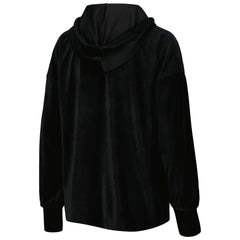 New York Knicks Touch Women's End Line Velour Pullover Hoodie Black