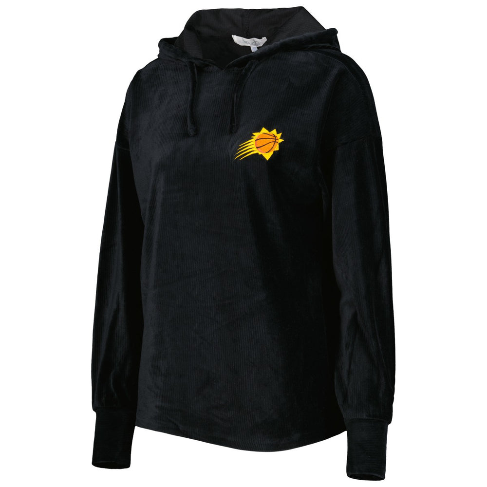 Phoenix Suns Touch Women's End Line Velour Pullover Hoodie Black