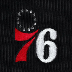 Philadelphia 76ers Touch Women's End Line Velour Pullover Hoodie Black