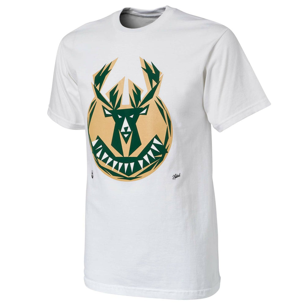 Milwaukee Bucks NBA x Naturel No Caller ID T-Shirt White