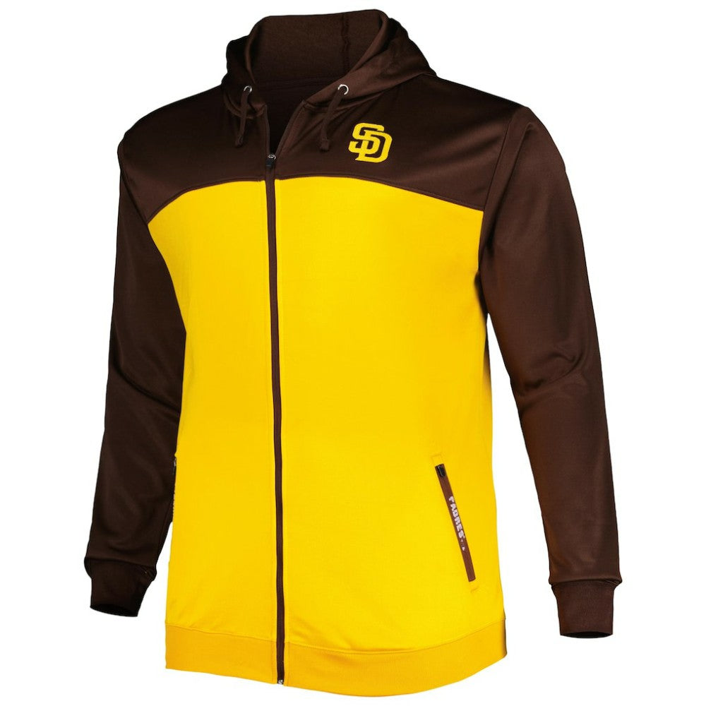 San Diego Padres Big & Tall Yoke Full-Zip Hoodie Online