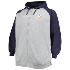 Houston Astros Big & Tall Raglan Full-Zip Hoodie Sale