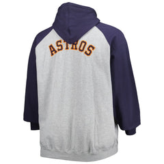 Houston Astros Big & Tall Raglan Full-Zip Hoodie Sale