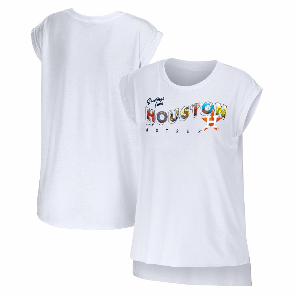 Houston Astros WEAR by Erin Andrews Women's Greetings From T-Shirt Outlet