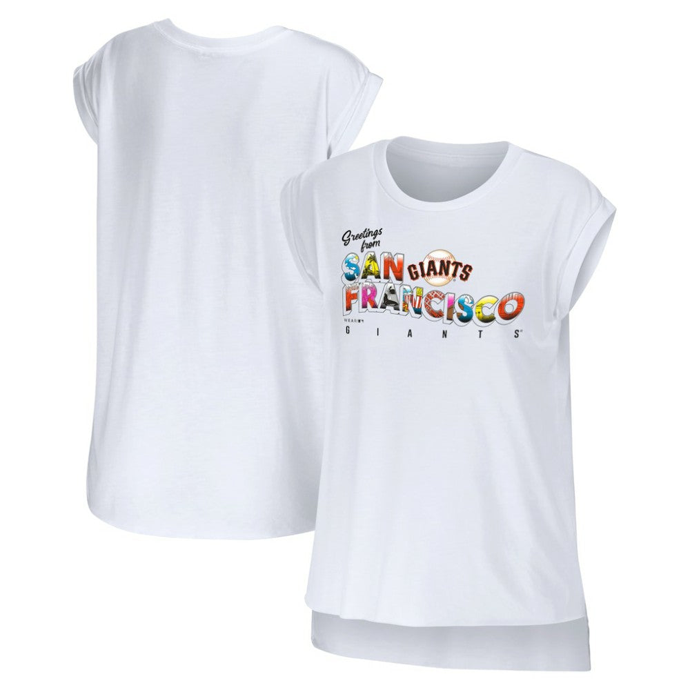 San Francisco Giants WEAR by Erin Andrews Women's Greetings From T-Shirt for sale