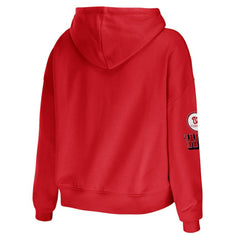 Washington Nationals WEAR by Erin Andrews Women's Modest Patches Cropped Pullover Hoodie for sale