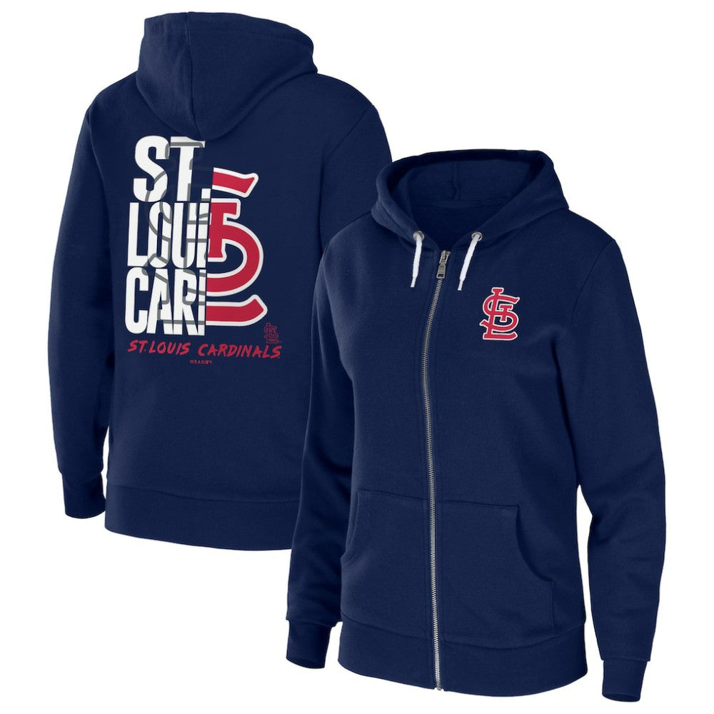 St. Louis Cardinals WEAR by Erin Andrews Women's Sponge Fleece Full-Zip Hoodie Online