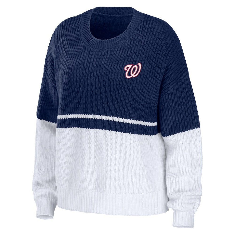 Washington Nationals WEAR by Erin Andrews Women's Chunky Pullover Sweatshirt Discount