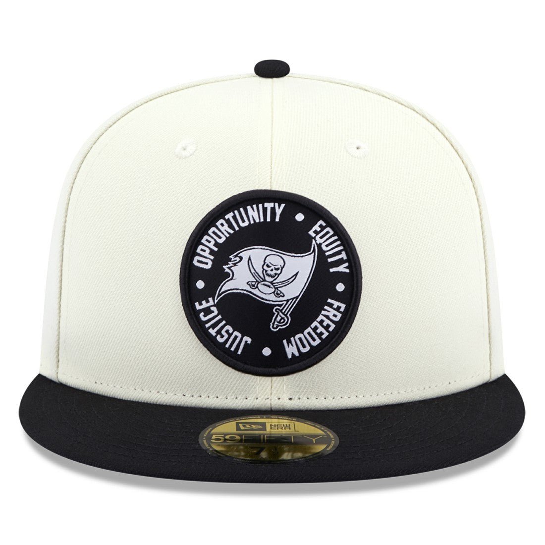 Tampa Bay Buccaneers New Era 2022 Inspire Change 59FIFTY Fitted Hat - Cream/Black - NFL