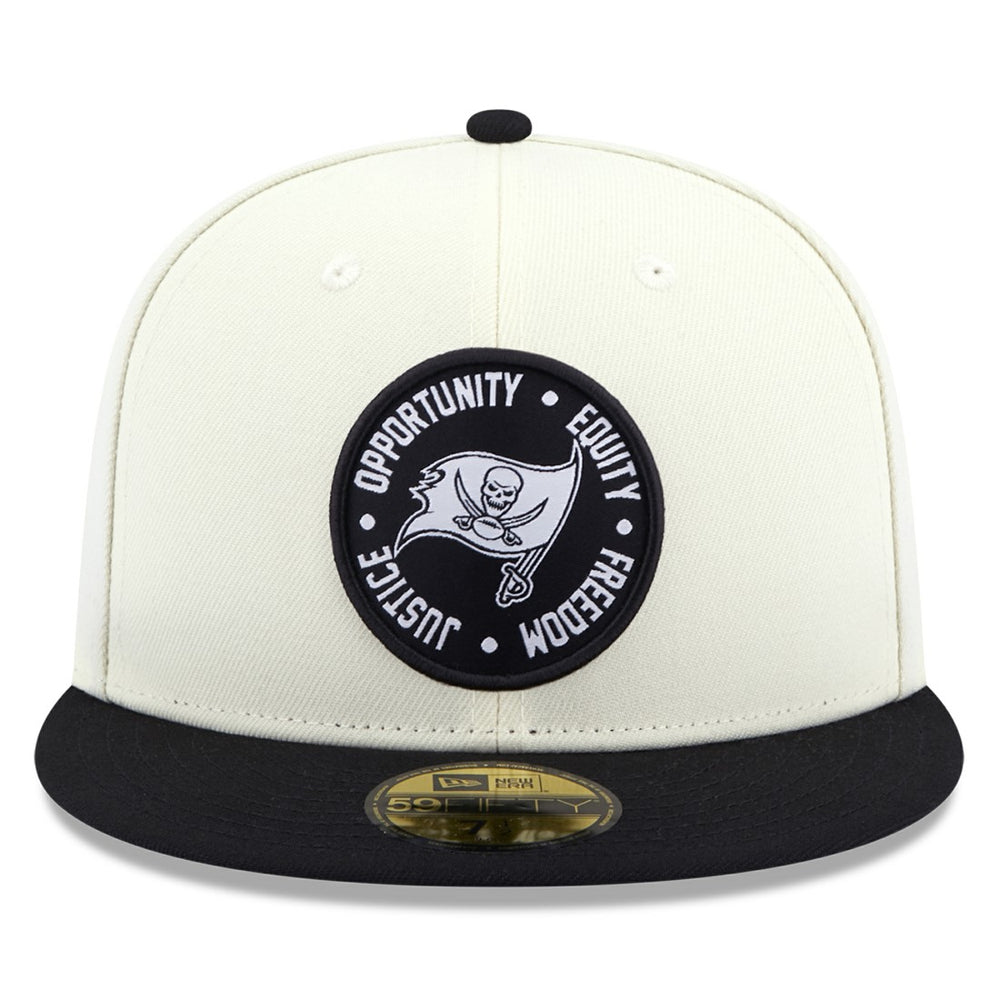 Tampa Bay Buccaneers New Era 2022 Inspire Change 59FIFTY Fitted Hat - Cream/Black - NFL