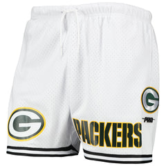 Green Bay Packers Pro Standard Mesh Shorts - White/Black - NFL