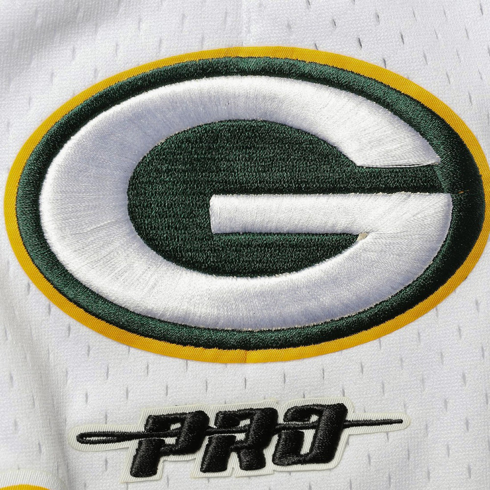 Green Bay Packers Pro Standard Mesh Shorts - White/Black - NFL